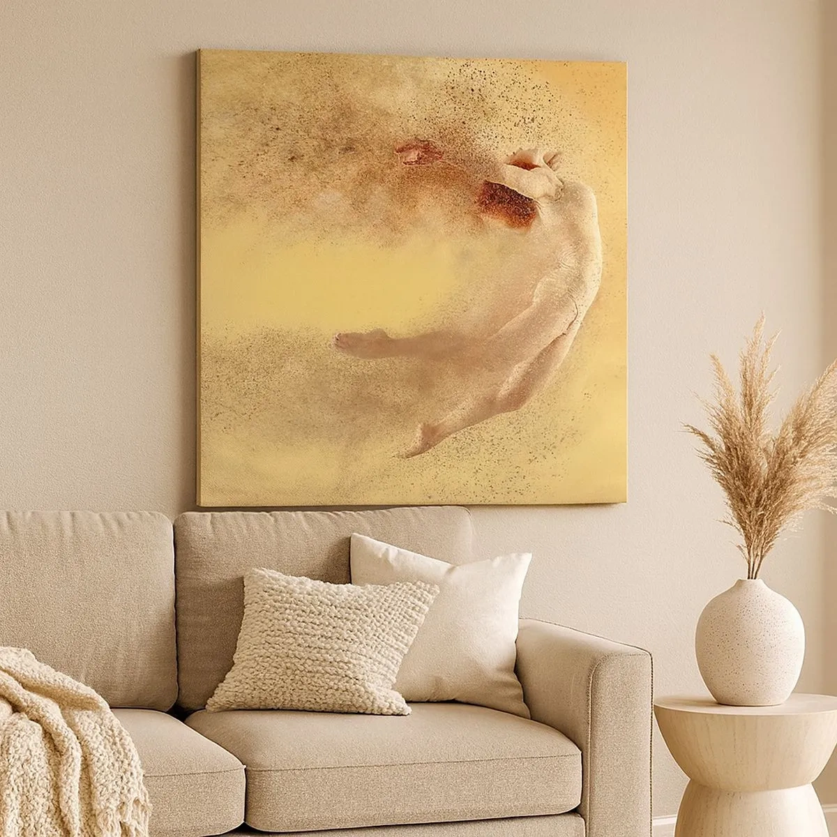 Impression sur toile - Image sur toile - Dans le ravissement de la danse - 30x30 cm