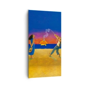 Impression sur toile - Image sur toile - Plus qu'une étoile dans le ciel - 65x120 cm