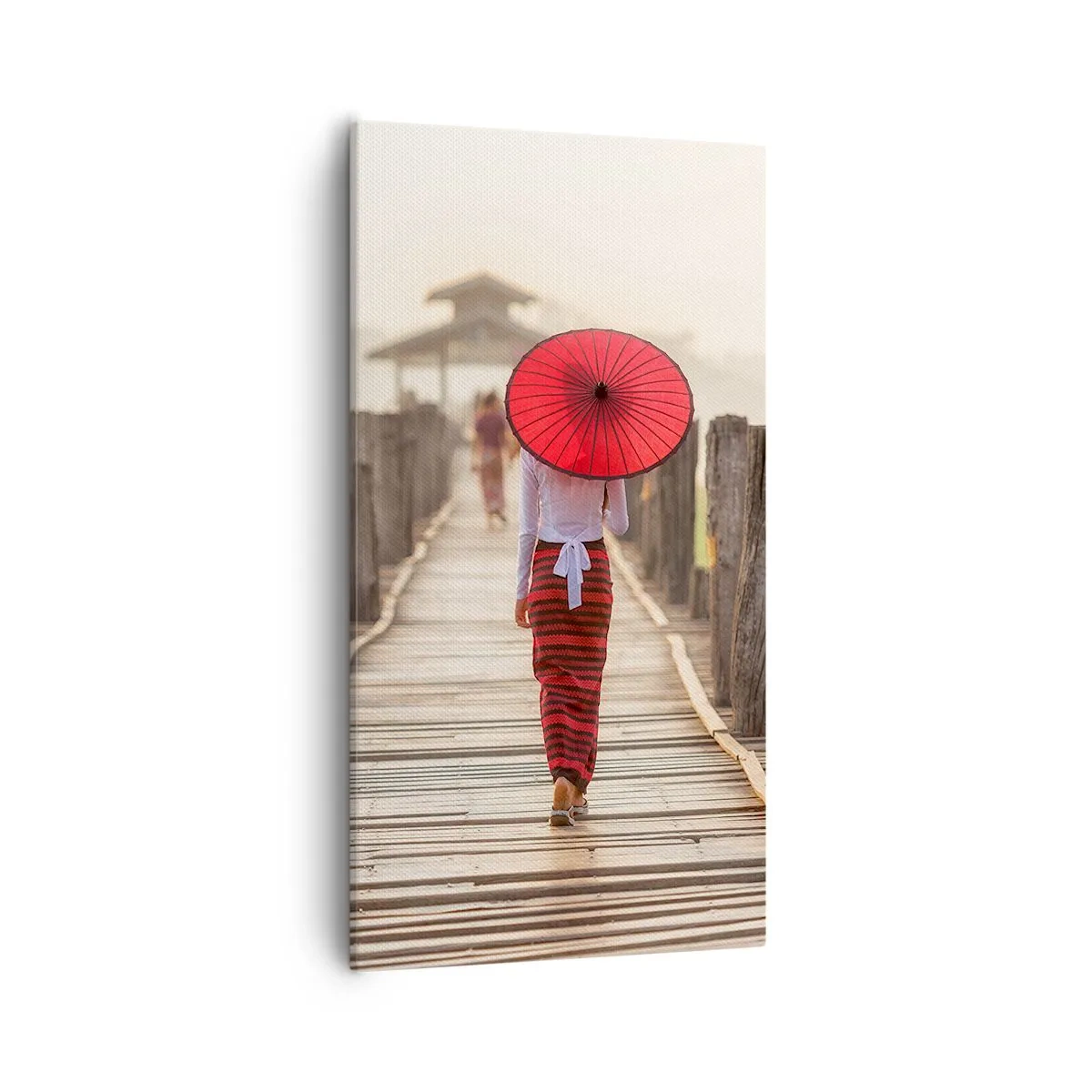 Impression sur toile - Image sur toile - Sur le vieux pont - 55x100 cm