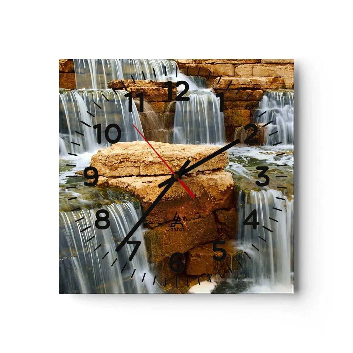 Horloge murale - Pendule murale - Escalier vers le ciel - 40x40 cm