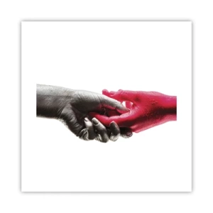 Affiche - Poster - Ensemble, bien que différents - 40x40 cm