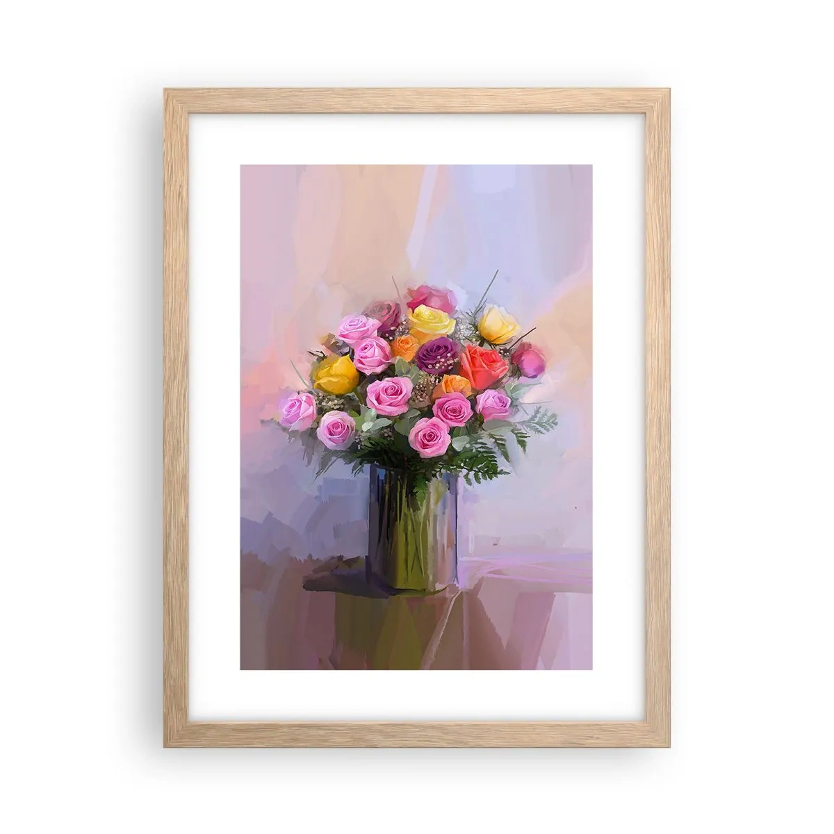 Affiche dans un chêne clair - Poster - Beauté conservée - 30x40 cm