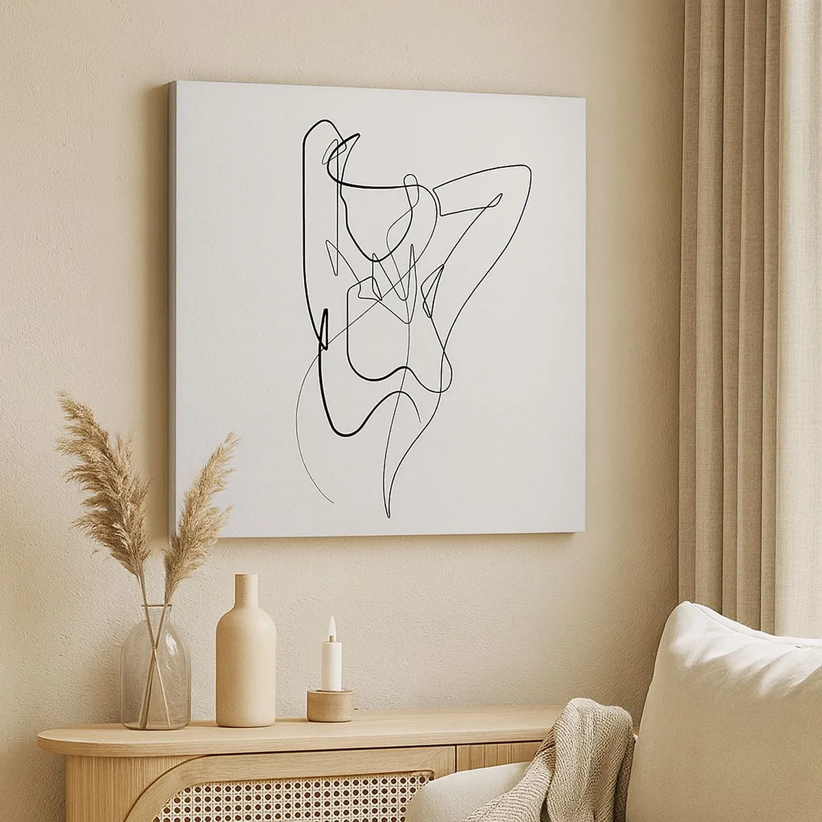 Impression sur toile - Image sur toile - Vraiment, tu es comme ça... - 30x30 cm