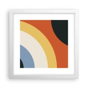 Affiche dans un cadre blanc - Poster - Vers son soi - 30x30 cm