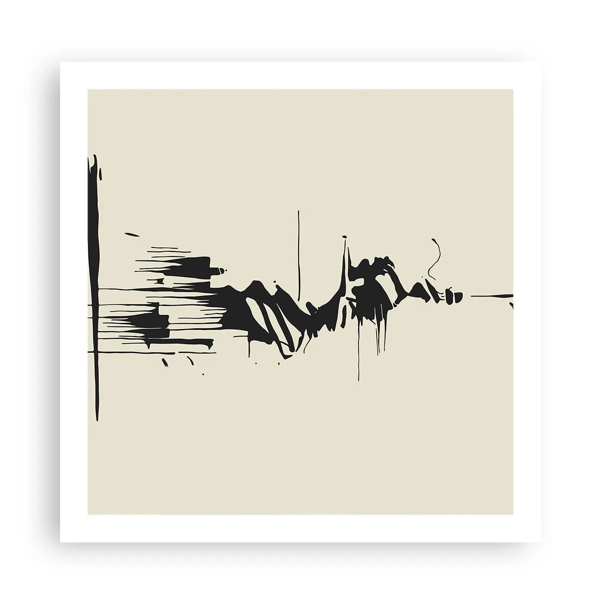 Affiche - Poster - Abstraction hâtive - 60x60 cm