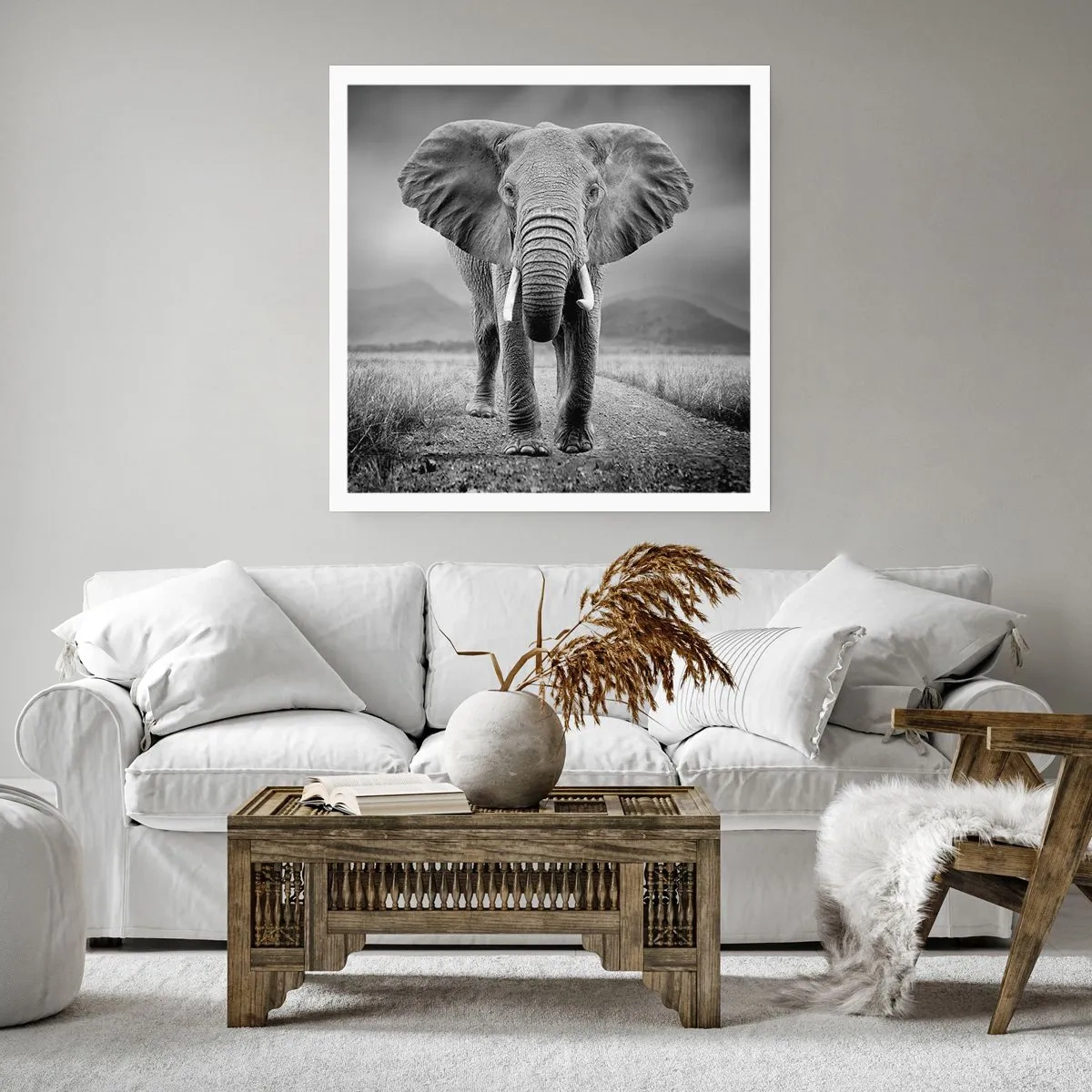 Affiche - Poster - Les hôtes vous saluent - 40x40 cm