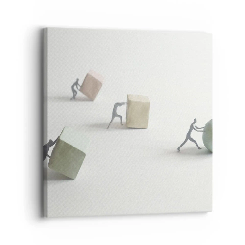 Impression sur toile - Image sur toile - Rien que la vie - 30x30 cm