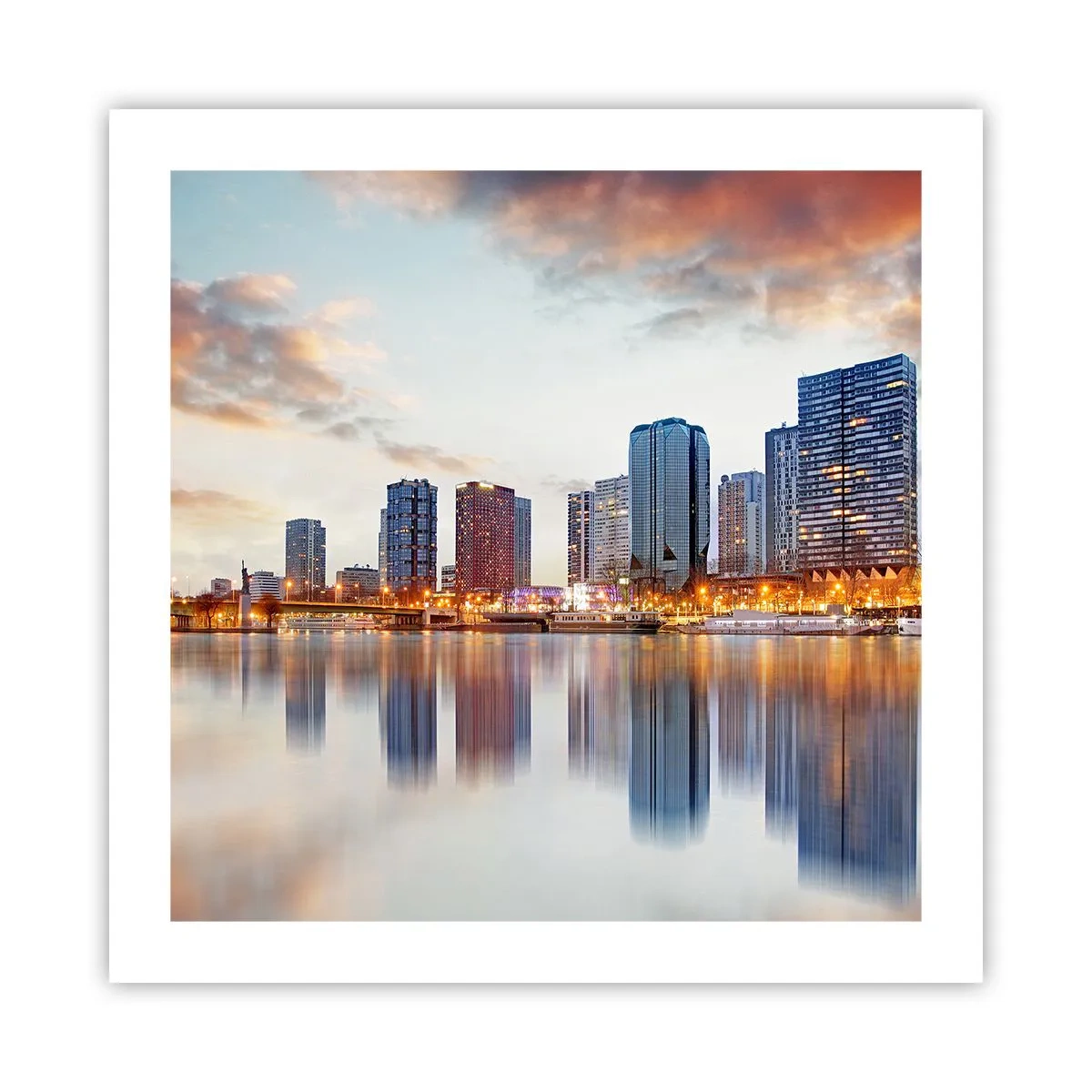 Affiche - Poster - La tranquillité monumentale de Paris - 50x50 cm