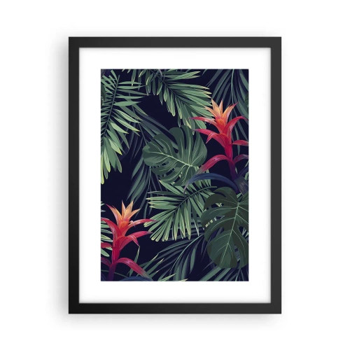 Affiche dans un cadre noir - Poster - immergé dans la nature - 30x40 cm