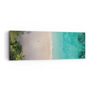 Impression sur toile - Image sur toile - Plage paradisiaque - 90x30 cm