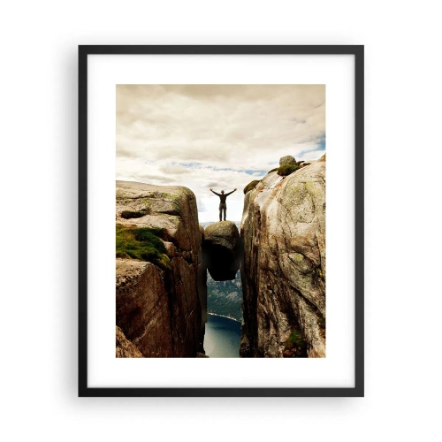 Affiche dans un cadre noir - Poster - Comment vous sentez-vous§ - 40x50 cm