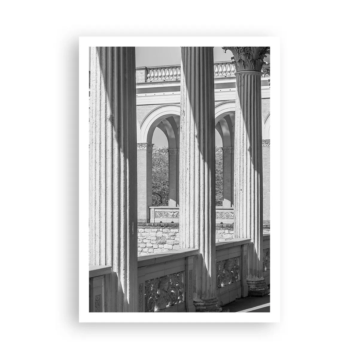 Affiche - Poster - Arcade ensoleillée - 70x100 cm