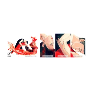 Échantillon De Papier Peint Standard Eco - Tango - une vague sensuelle - Danse, Musique, Danseurs - 100x30 cm