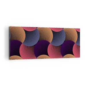 Impression sur toile - Image sur toile - Dans un rythme circulaire - 100x40 cm