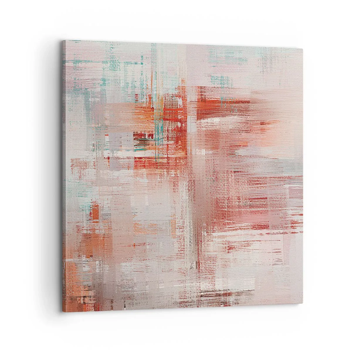 Impression sur toile - Image sur toile - Brumeux. Mais rose - 60x60 cm
