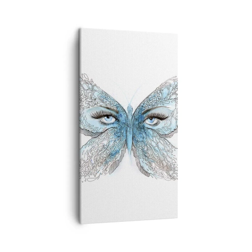 Impression sur toile - Image sur toile - Mésange bleue Eros - 45x80 cm