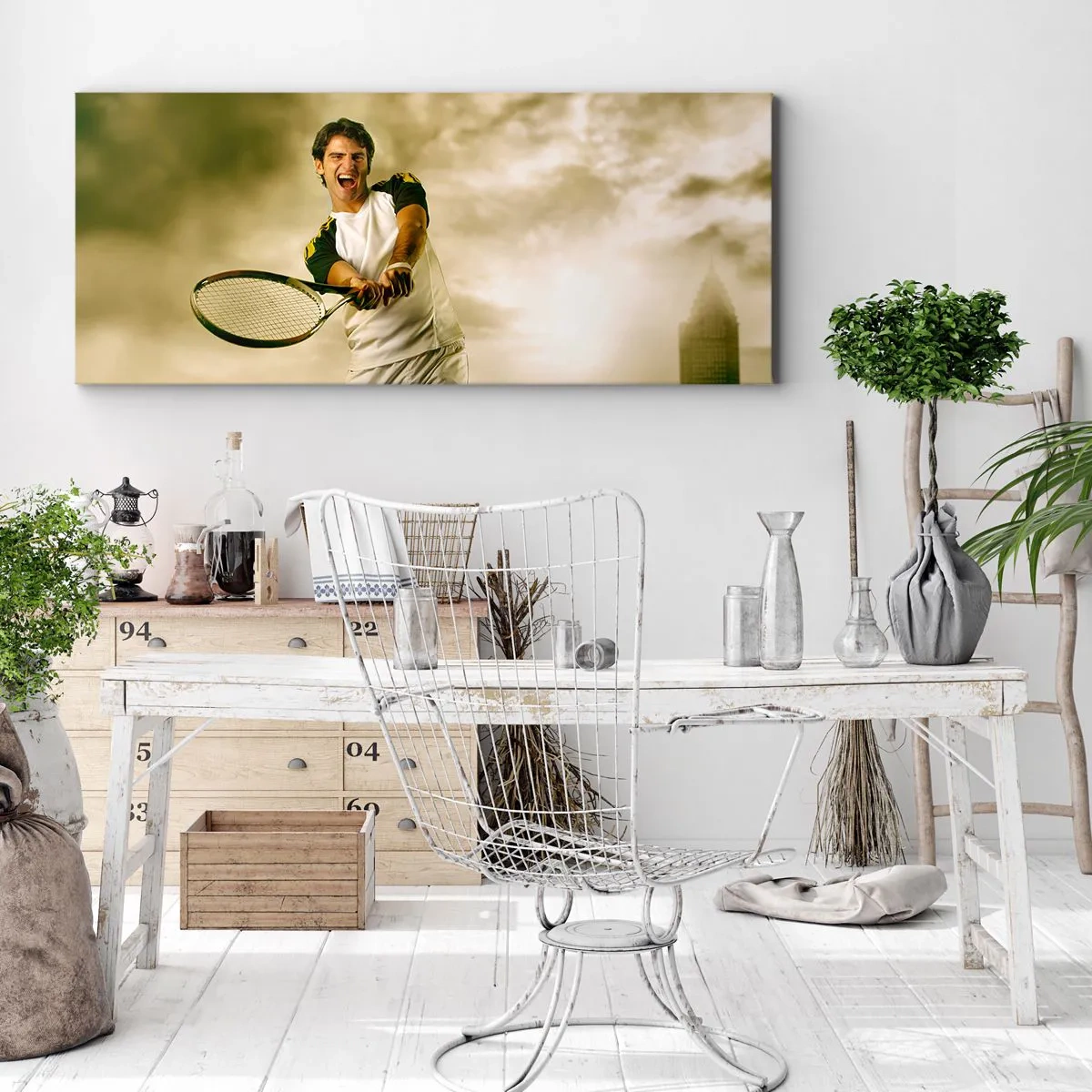 Impression sur toile - Image sur toile - Énergie et joie - 100x40 cm