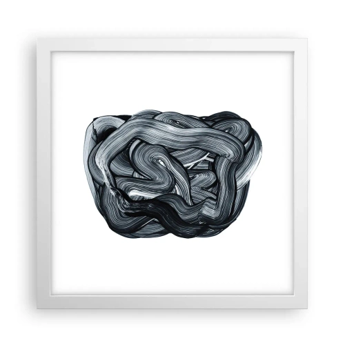 Affiche dans un cadre blanc - Poster - Ce n'est pas si simple - 30x30 cm