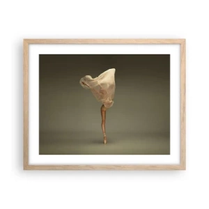 Affiche dans un chêne clair - Poster - Il va bientôt s'envoler - 50x40 cm