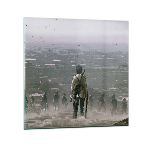 Impression sur verre - Image sur verre - Dernier samaritain ? - 40x40 cm