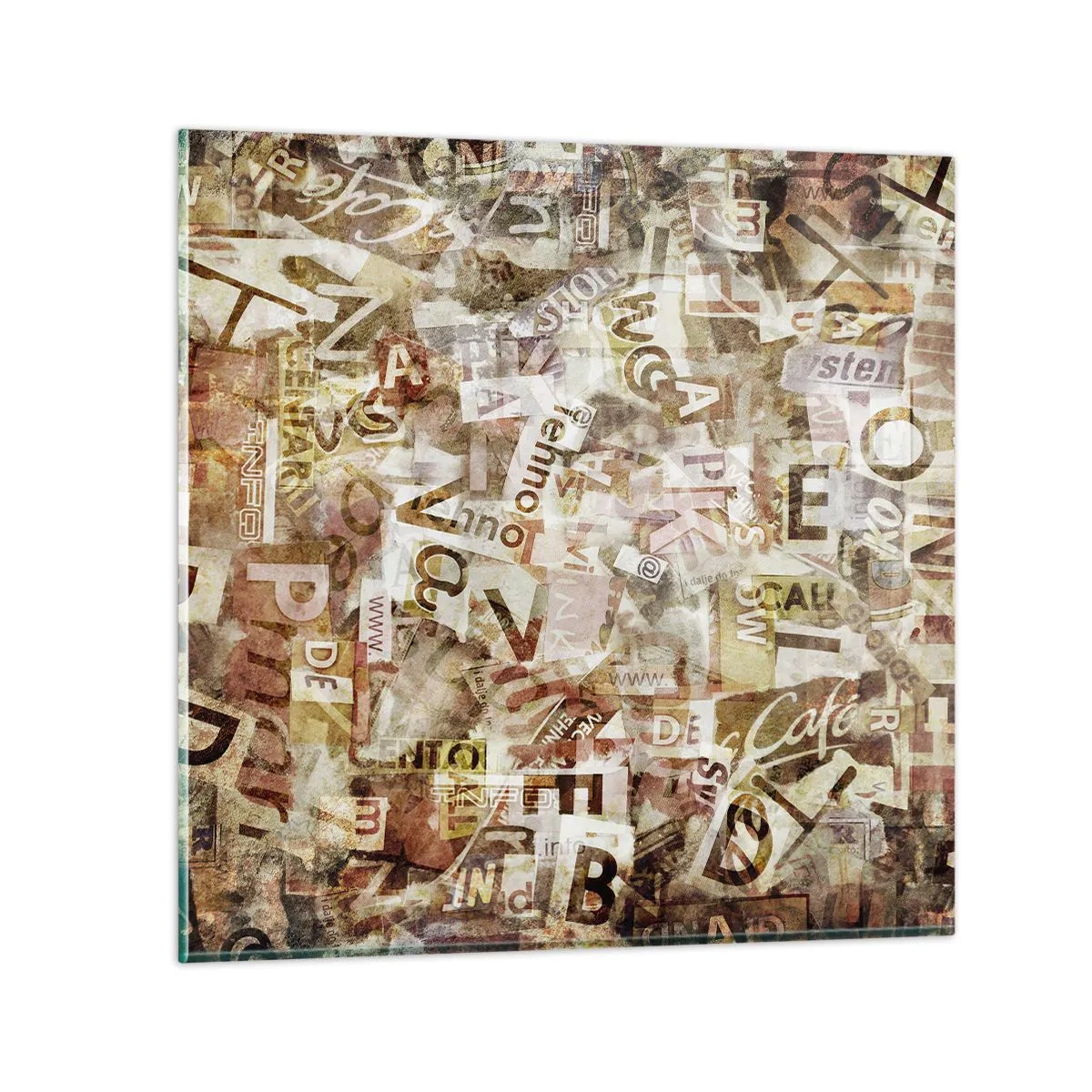 Impression sur verre - Image sur verre - J'unifie le bavardage - 30x30 cm