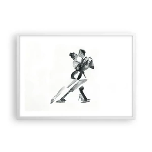 Affiche dans un cadre blanc - Poster - En un battement - 70x50 cm