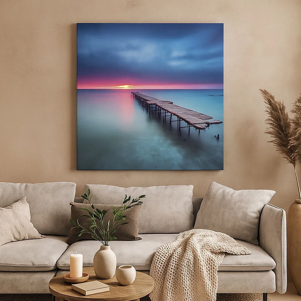 Impression sur toile - Image sur toile - Entre le ciel et la terre - 30x30 cm