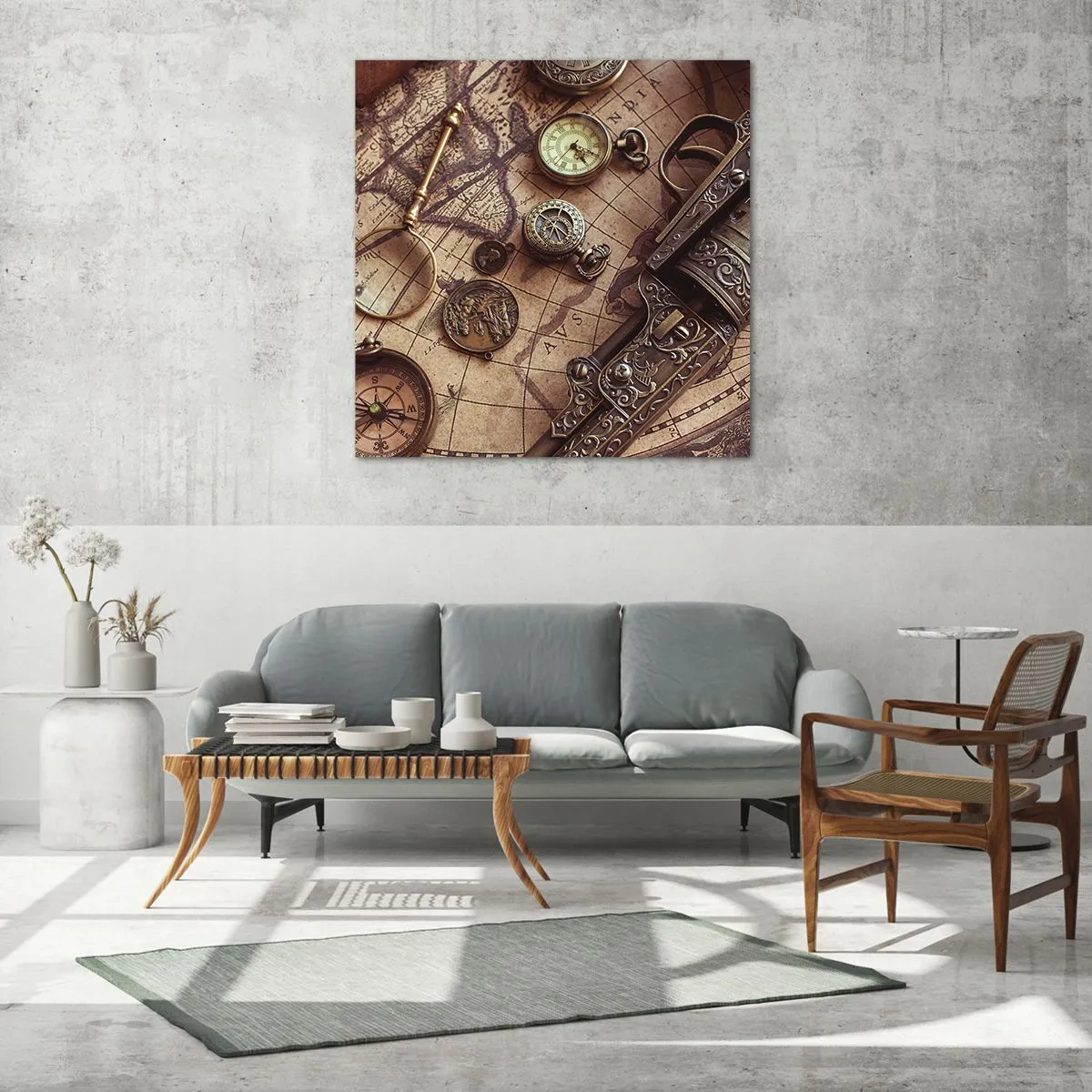 Impression sur verre - Image sur verre - L'aventure appelle - 60x60 cm