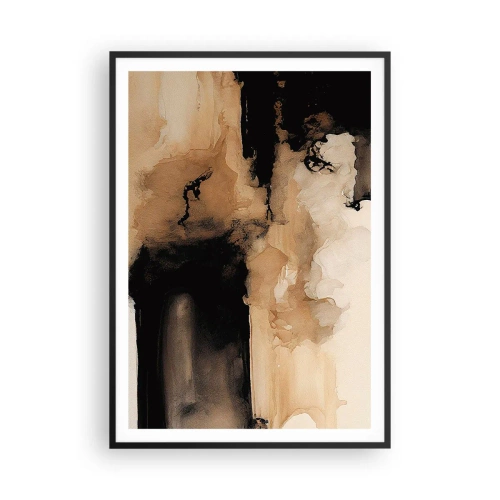 Affiche dans un cadre noir - Poster - Une abstraction intrigante - 70x100 cm