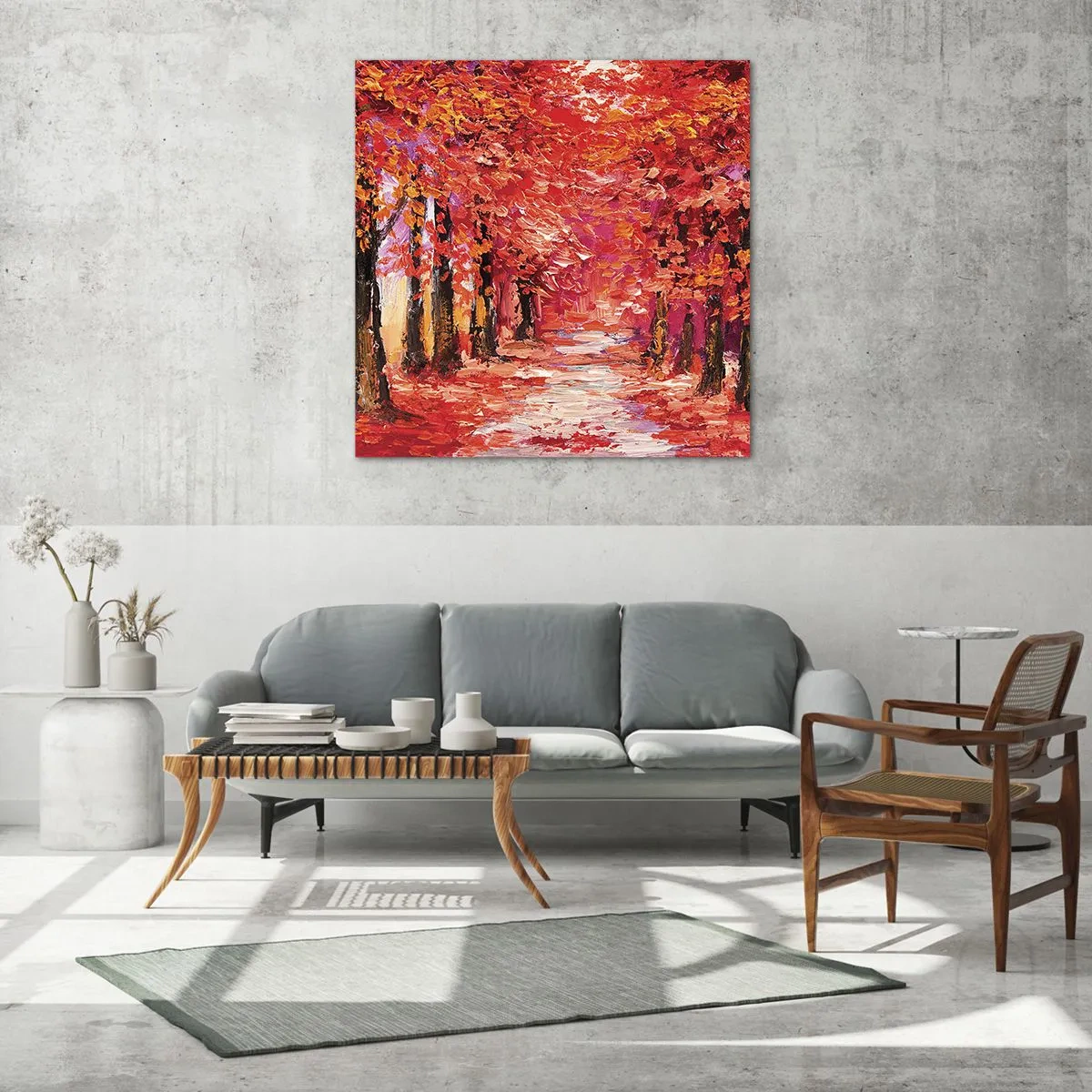 Impression sur verre - Image sur verre - Impression d'automne - 60x60 cm