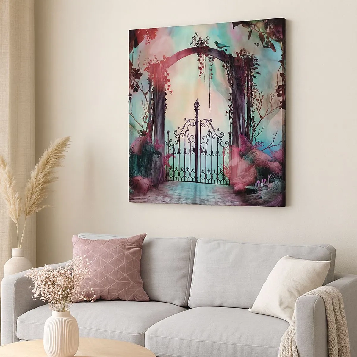 Impression sur toile - Image sur toile - Jardin secret - 30x30 cm