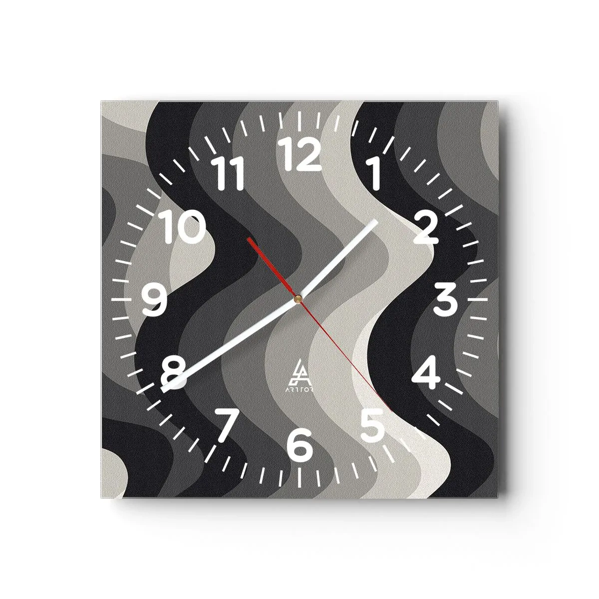 Horloge murale - Pendule murale - Vague après vague - 30x30 cm