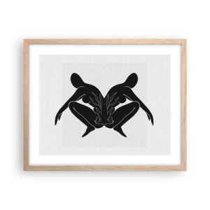 Affiche dans un chêne clair - Poster - Une âme commune - 50x40 cm