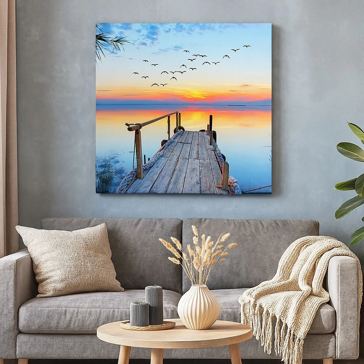 Impression sur toile - Image sur toile - Il est temps de rentrer... - 30x30 cm