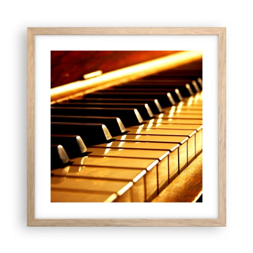 Affiche dans un chêne clair - Poster - Des possibilités infinies - 40x40 cm