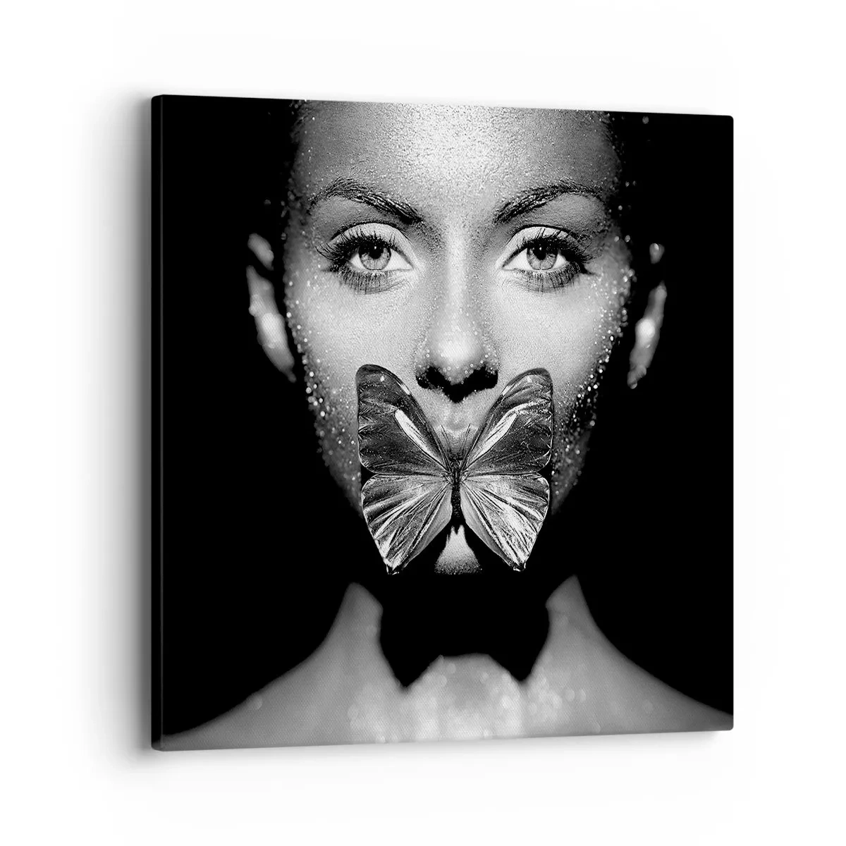 Impression sur toile - Image sur toile - Baiser papillon - 40x40 cm