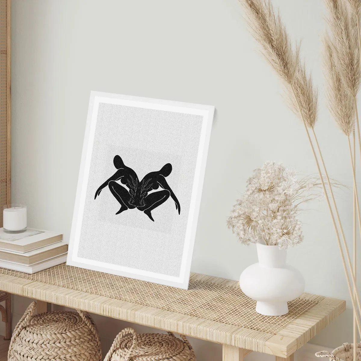 Affiche dans un cadre blanc - Poster - Une âme commune - 70x100 cm