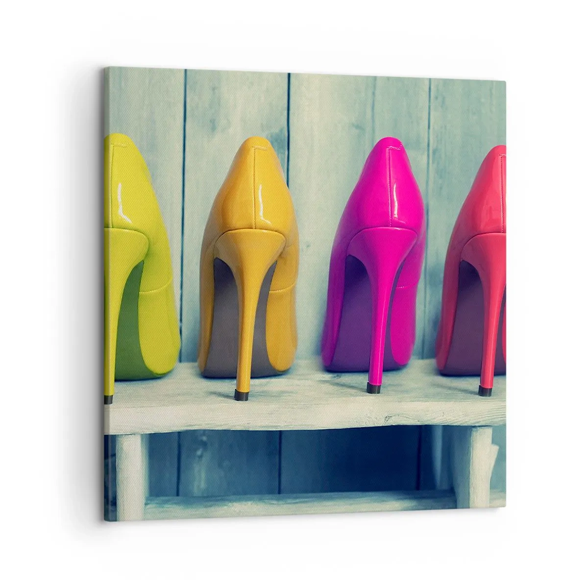 Impression sur toile - Image sur toile - Promenade sur l'arc-en-ciel - 50x50 cm