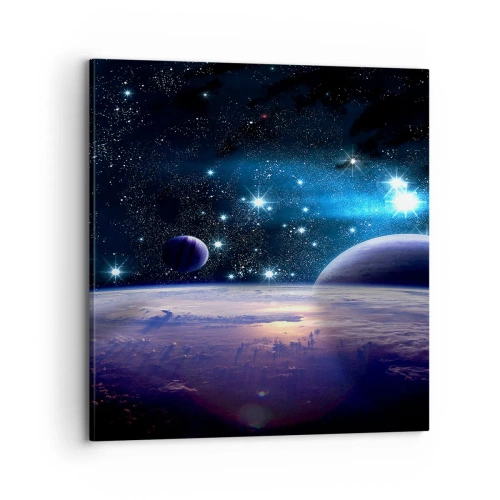 Impression sur toile - Image sur toile - Toujours seul? - 70x70 cm