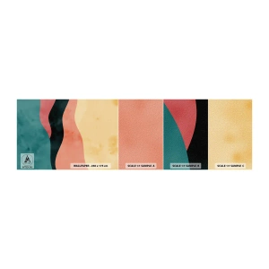 Échantillon de Papier Peint Autocollant Deluxe Sticker - Conformité non-conforme - Abstraction, Morceau, Art moderne. - 100x30 cm