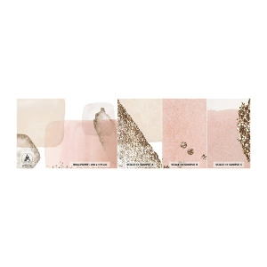 Échantillon de Papier Peint Autocollant Deluxe Sticker - Regard à travers la couleur - Abstraction, Morceau, Modèle moderne - 100x30 cm