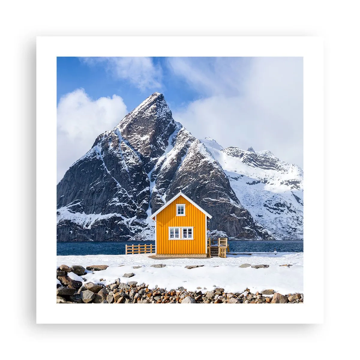 Affiche - Poster - Vacances scandinaves - 50x50 cm