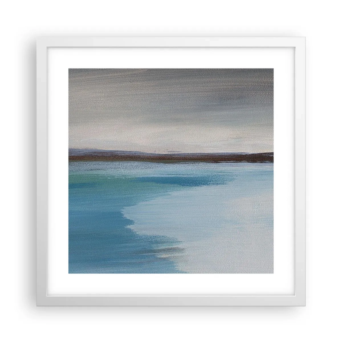 Affiche dans un cadre blanc - Poster - Paysage horizontal - 40x40 cm