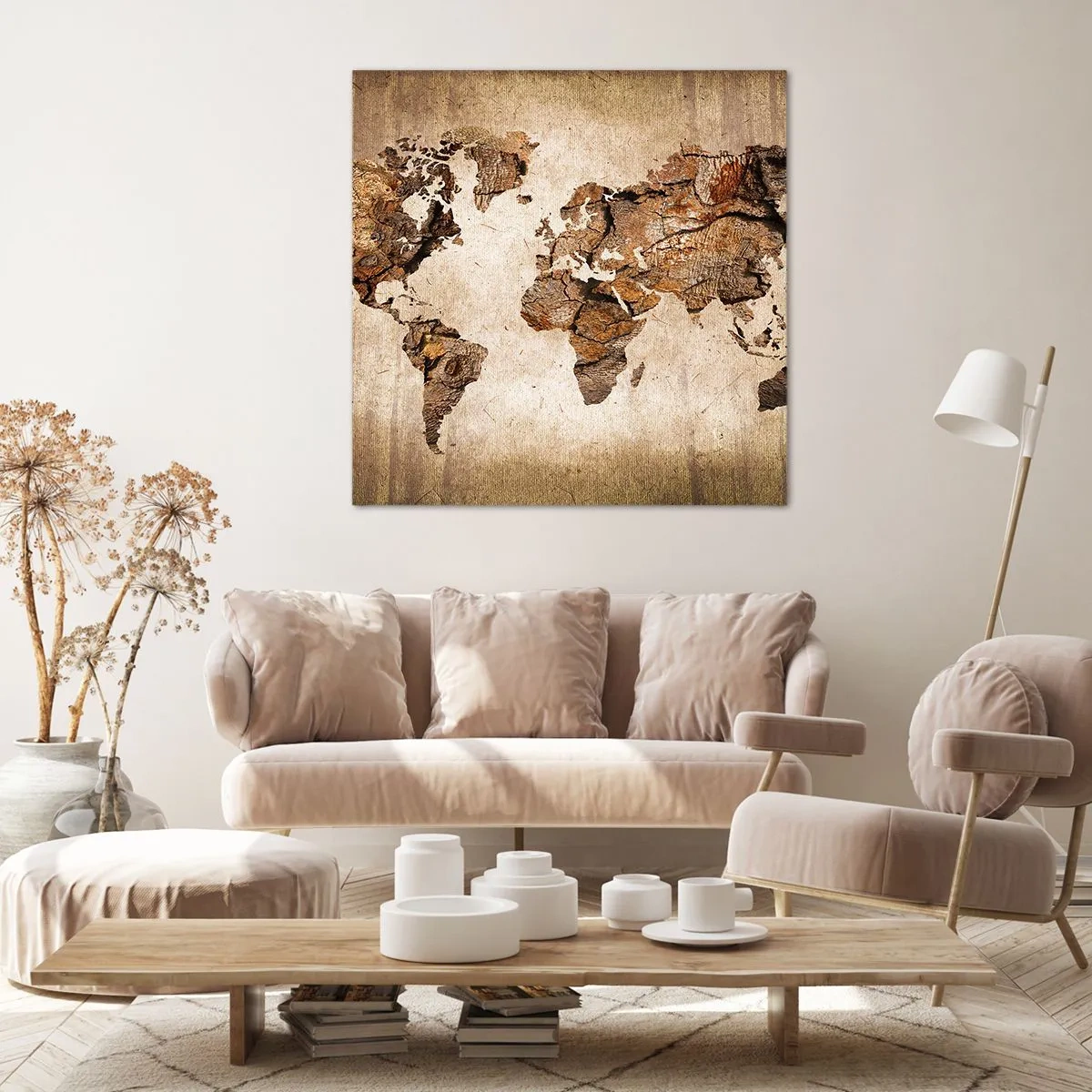 Impression sur toile - Image sur toile - Découverte du monde - 40x40 cm