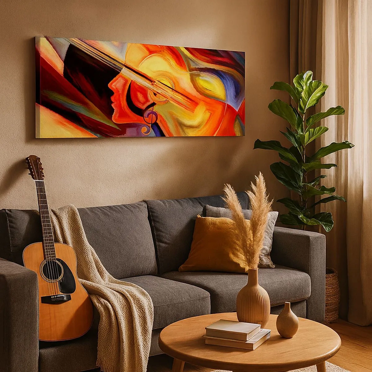 Impression sur toile - Image sur toile - Comme c'est bon de se lever à l'aube - 100x40 cm