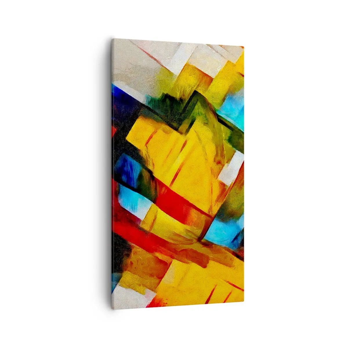 Impression sur toile - Image sur toile - Une superposition multicolore - 55x100 cm