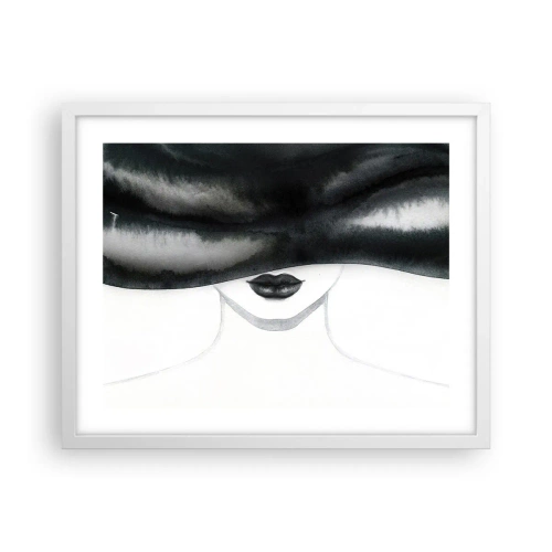 Affiche dans un cadre blanc - Poster - Un mystère sensuel - 50x40 cm