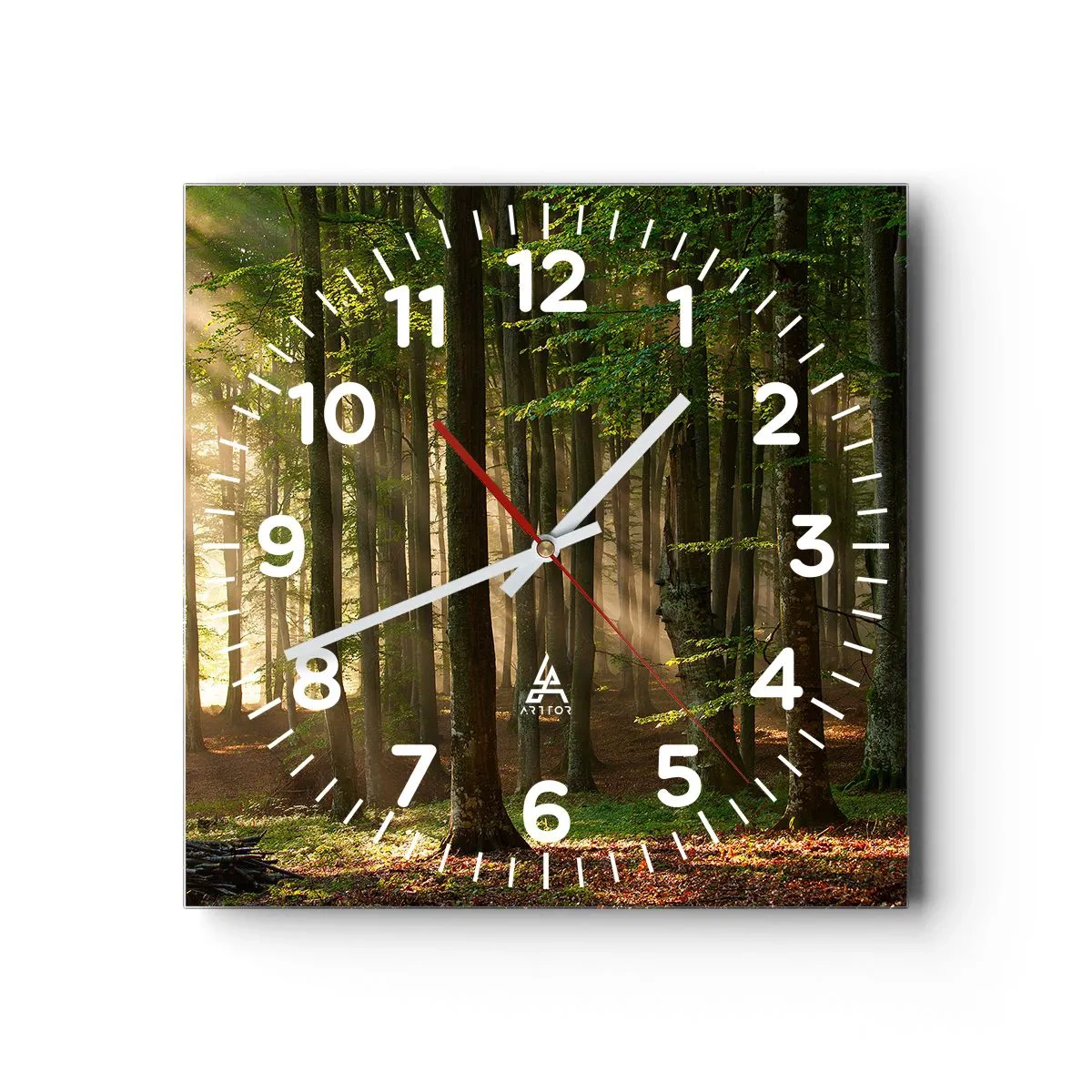 Horloge murale - Pendule murale - Rayon d'un matin de printemps - 40x40 cm
