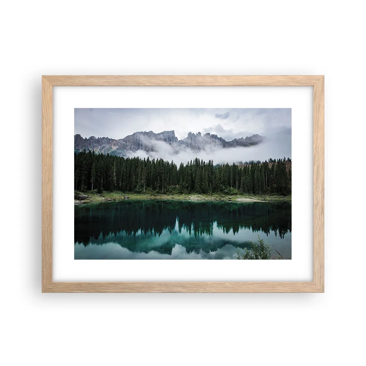 Affiche dans un chêne clair - Poster - Chut, chut, ne réveillons pas l'eau qui dort - 40x30 cm