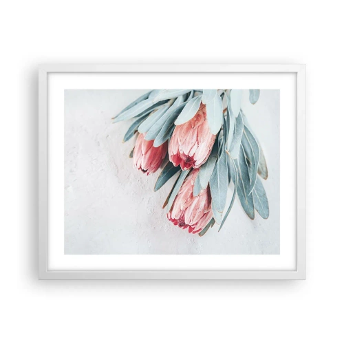 Affiche dans un cadre blanc - Poster - Honte de leur propre beauté - 50x40 cm